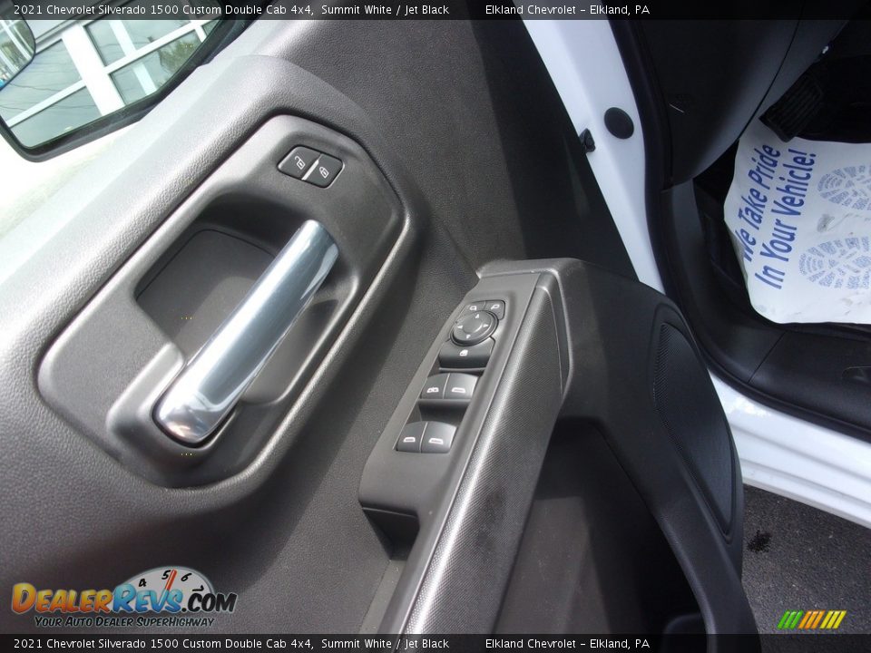 2021 Chevrolet Silverado 1500 Custom Double Cab 4x4 Summit White / Jet Black Photo #16