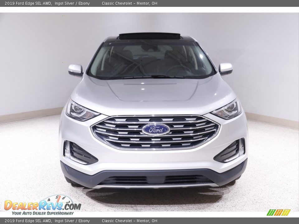 2019 Ford Edge SEL AWD Ingot Silver / Ebony Photo #2