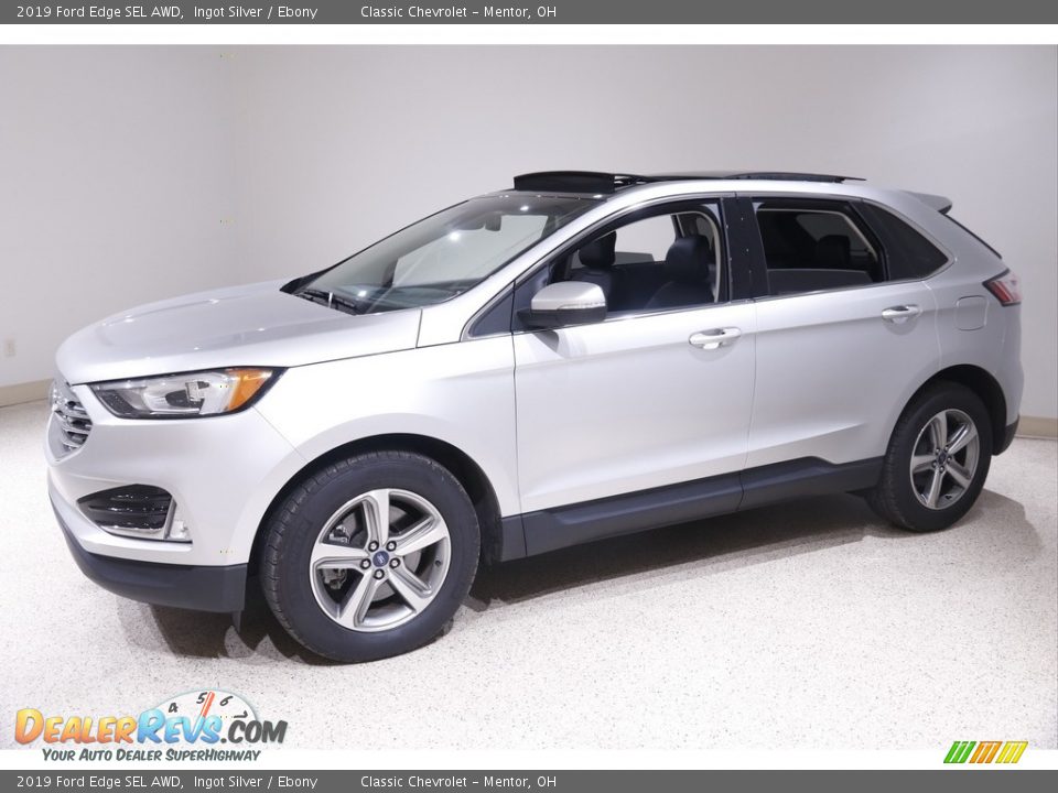 2019 Ford Edge SEL AWD Ingot Silver / Ebony Photo #3