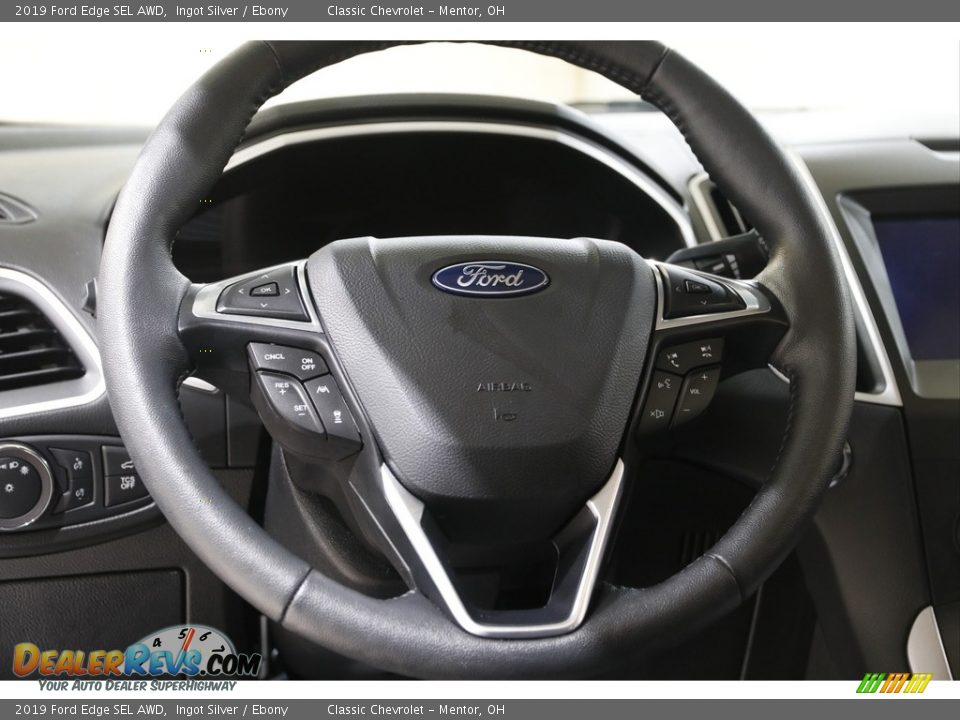 2019 Ford Edge SEL AWD Ingot Silver / Ebony Photo #7