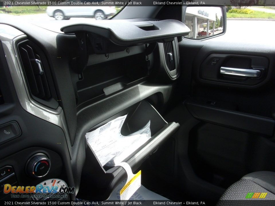 2021 Chevrolet Silverado 1500 Custom Double Cab 4x4 Summit White / Jet Black Photo #30