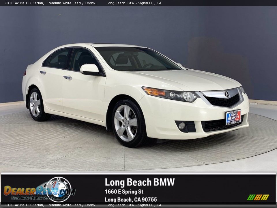 2010 Acura TSX Sedan Premium White Pearl / Ebony Photo #1