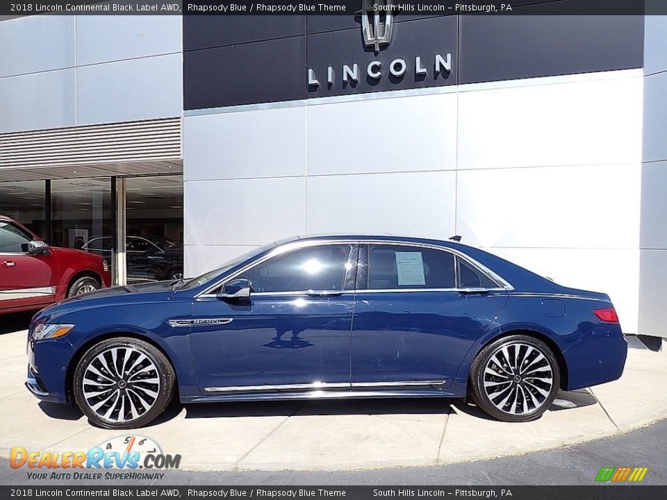 Rhapsody Blue 2018 Lincoln Continental Black Label AWD Photo #2