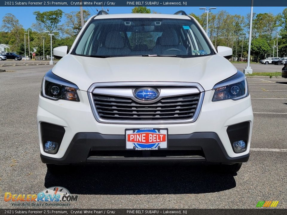 2021 Subaru Forester 2.5i Premium Crystal White Pearl / Gray Photo #3