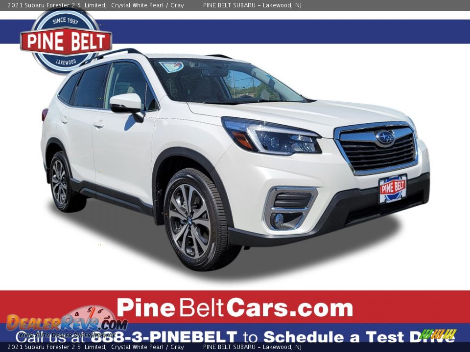 2021 Subaru Forester 2.5i Limited Crystal White Pearl / Gray Photo #1