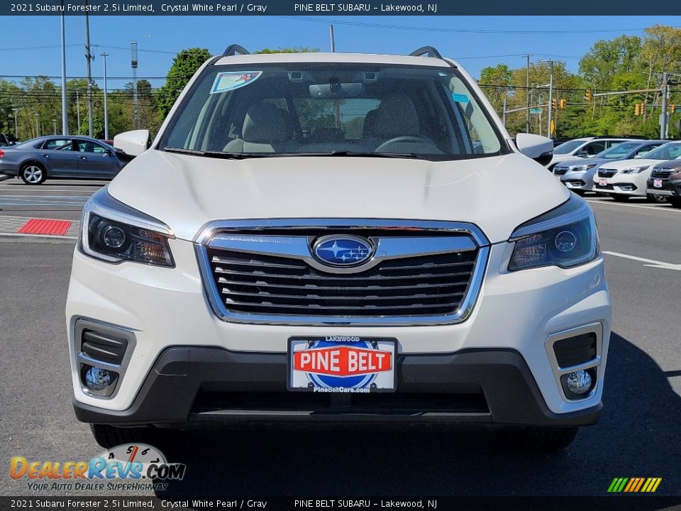 2021 Subaru Forester 2.5i Limited Crystal White Pearl / Gray Photo #3