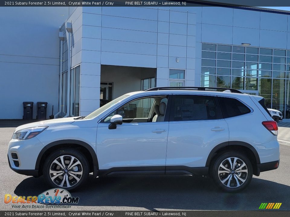 2021 Subaru Forester 2.5i Limited Crystal White Pearl / Gray Photo #4