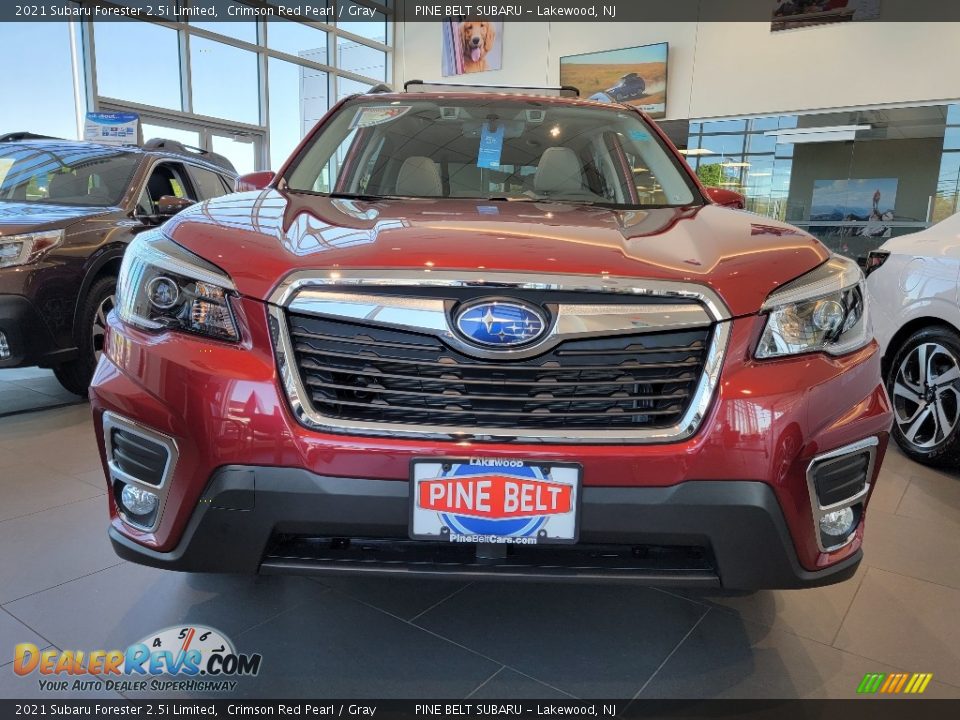 2021 Subaru Forester 2.5i Limited Crimson Red Pearl / Gray Photo #3