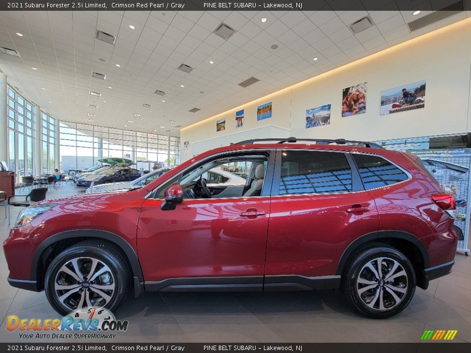 2021 Subaru Forester 2.5i Limited Crimson Red Pearl / Gray Photo #4