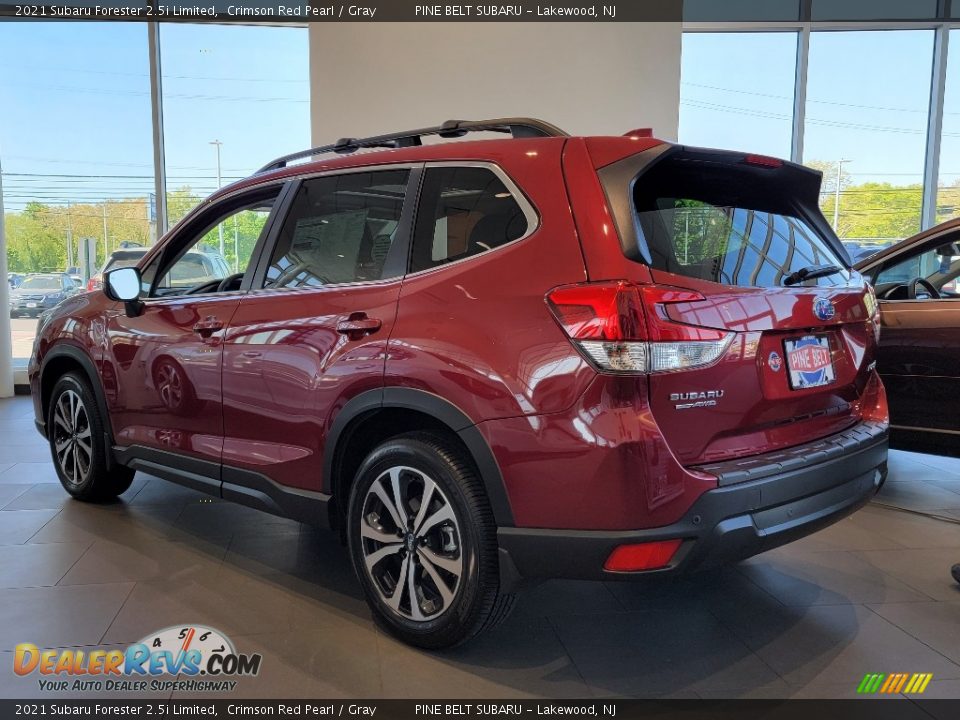 2021 Subaru Forester 2.5i Limited Crimson Red Pearl / Gray Photo #6