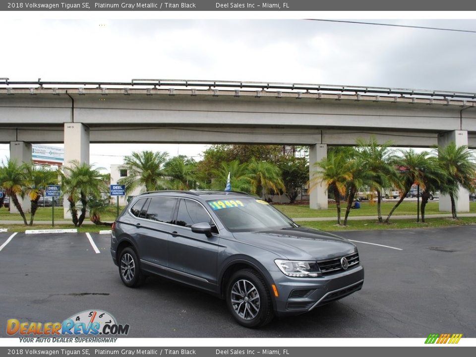 2018 Volkswagen Tiguan SE Platinum Gray Metallic / Titan Black Photo #1