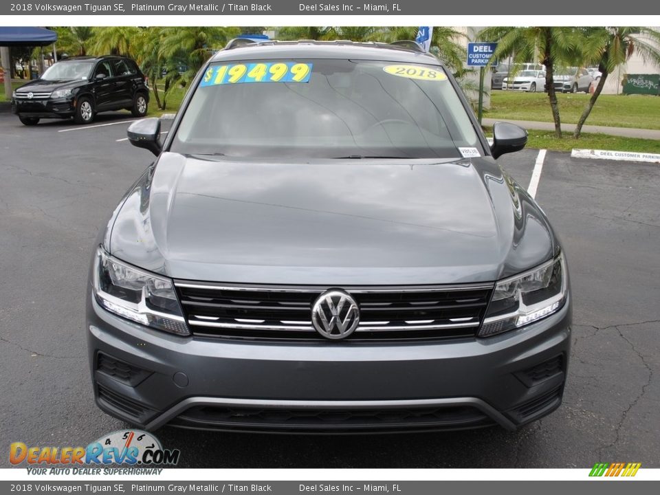 2018 Volkswagen Tiguan SE Platinum Gray Metallic / Titan Black Photo #3