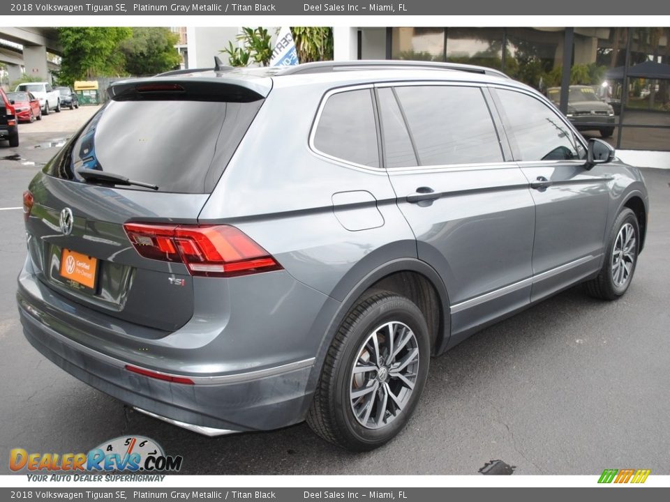 2018 Volkswagen Tiguan SE Platinum Gray Metallic / Titan Black Photo #9