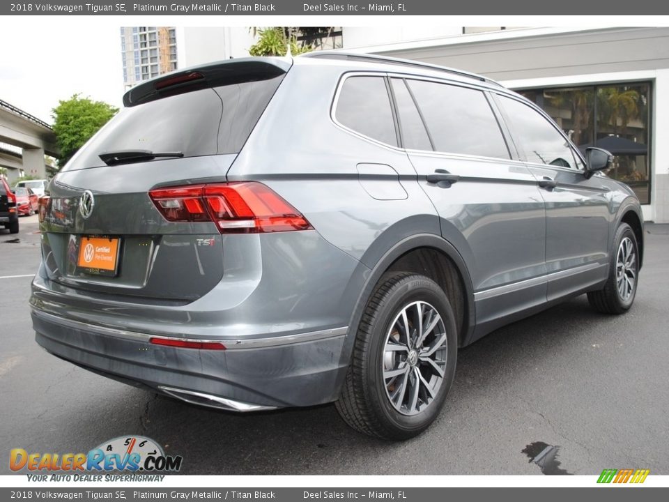 2018 Volkswagen Tiguan SE Platinum Gray Metallic / Titan Black Photo #10