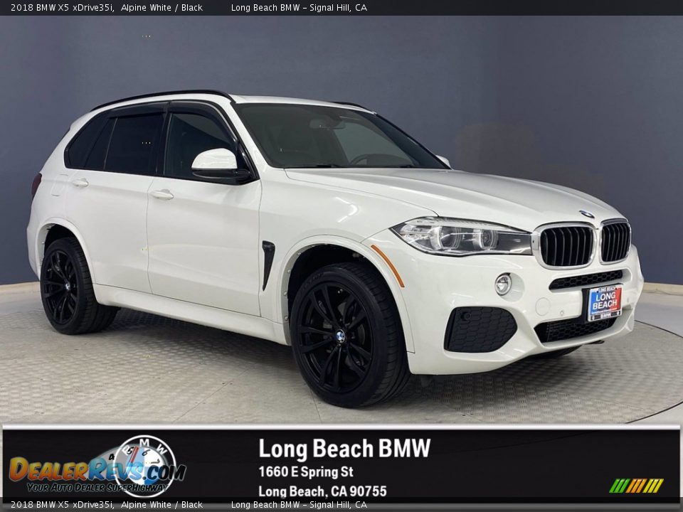 2018 BMW X5 xDrive35i Alpine White / Black Photo #1