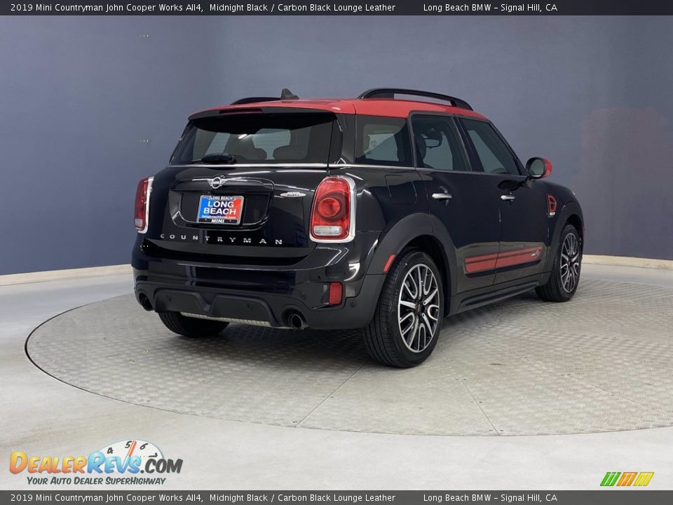 2019 Mini Countryman John Cooper Works All4 Midnight Black / Carbon Black Lounge Leather Photo #5