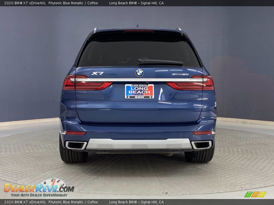 2020 BMW X7 xDrive40i Phytonic Blue Metallic / Coffee Photo #4