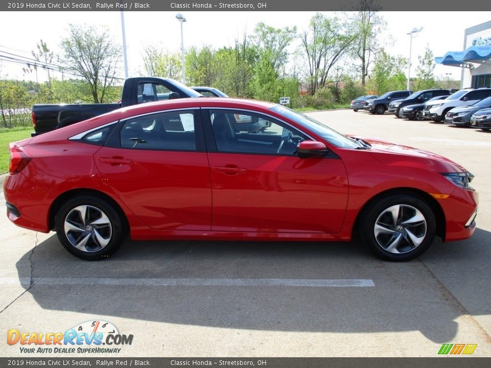 2019 Honda Civic LX Sedan Rallye Red / Black Photo #4