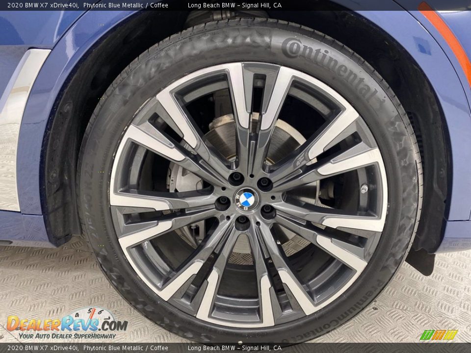 2020 BMW X7 xDrive40i Phytonic Blue Metallic / Coffee Photo #6