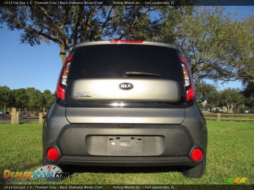 2014 Kia Soul 1.6 Titanium Gray / Black Diamond Woven Cloth Photo #7