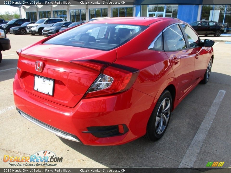 2019 Honda Civic LX Sedan Rallye Red / Black Photo #7