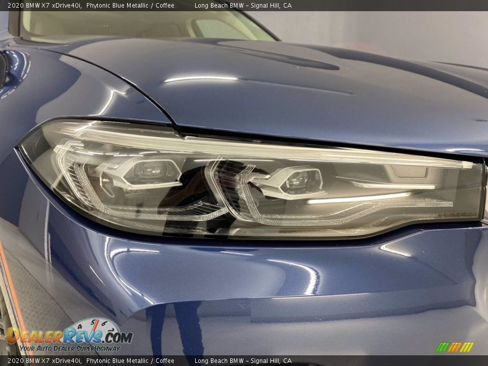2020 BMW X7 xDrive40i Phytonic Blue Metallic / Coffee Photo #7