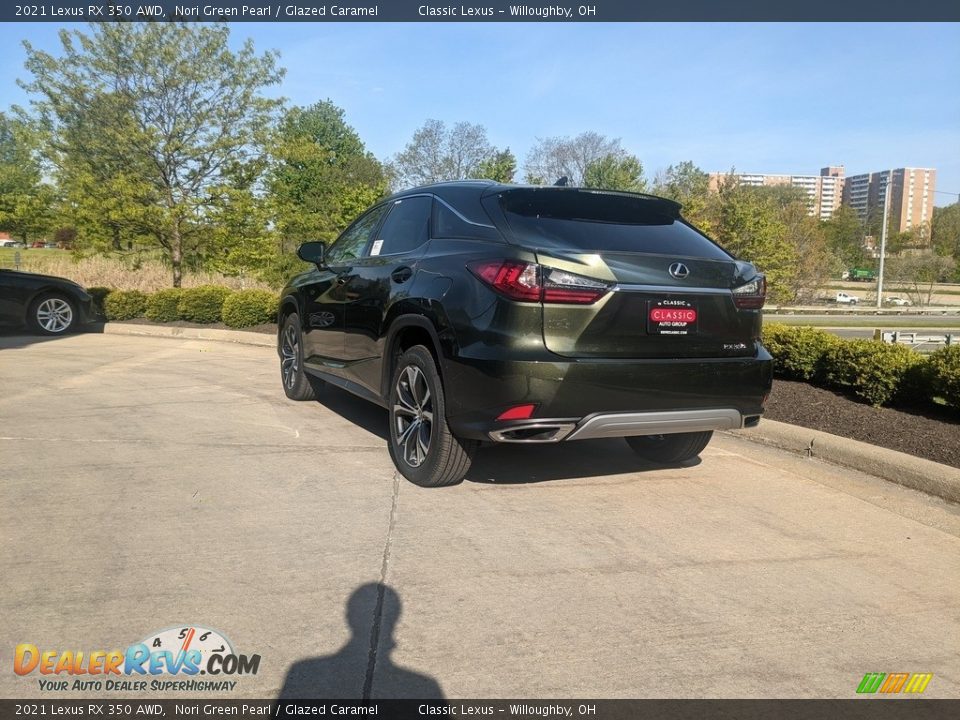 2021 Lexus RX 350 AWD Nori Green Pearl / Glazed Caramel Photo #4