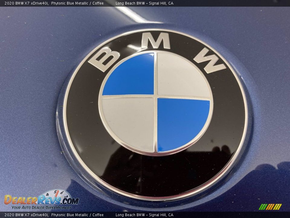2020 BMW X7 xDrive40i Phytonic Blue Metallic / Coffee Photo #8