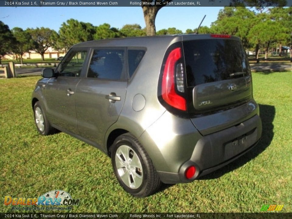 2014 Kia Soul 1.6 Titanium Gray / Black Diamond Woven Cloth Photo #9