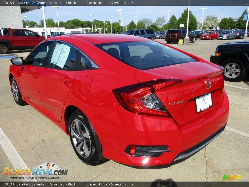 2019 Honda Civic LX Sedan Rallye Red / Black Photo #9