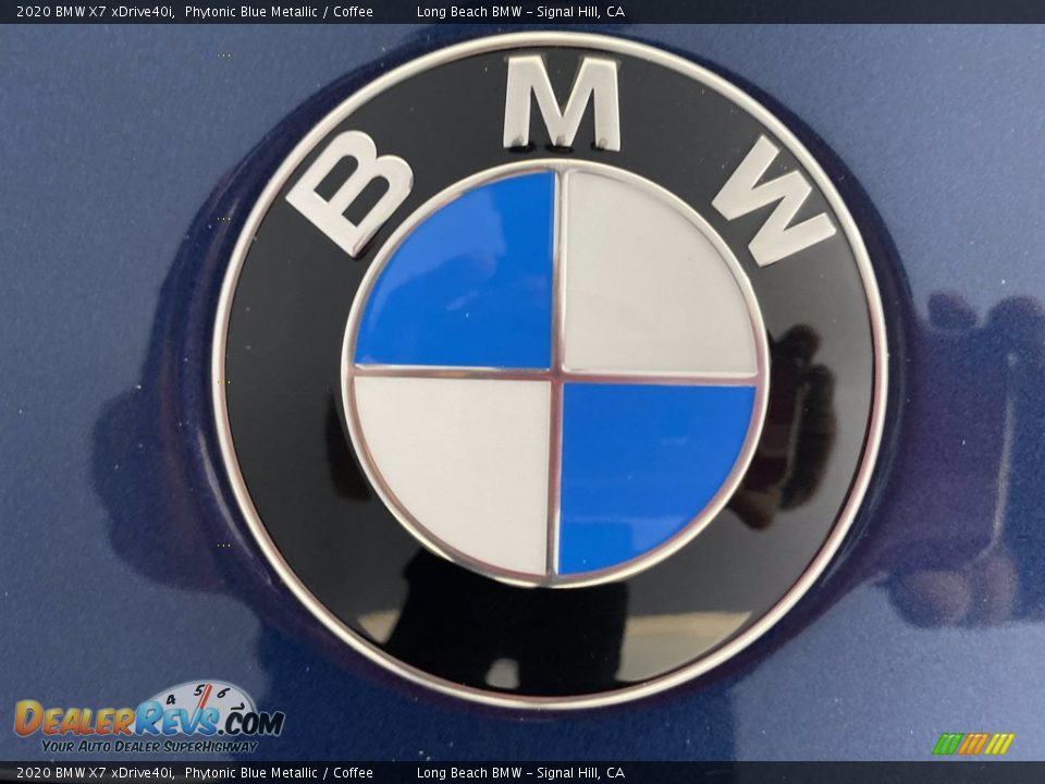 2020 BMW X7 xDrive40i Phytonic Blue Metallic / Coffee Photo #10