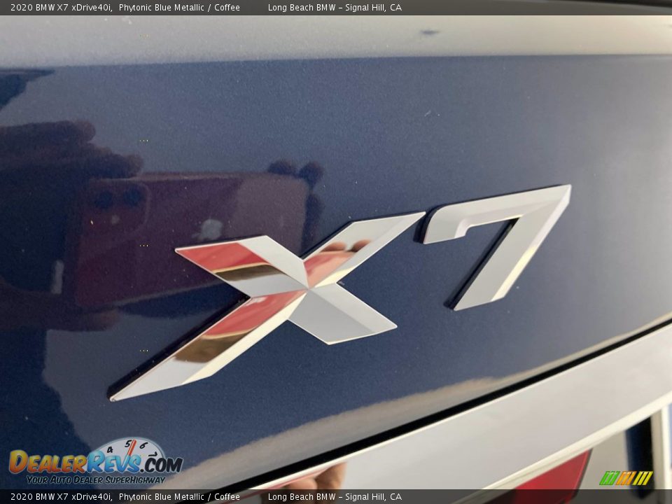 2020 BMW X7 xDrive40i Phytonic Blue Metallic / Coffee Photo #11