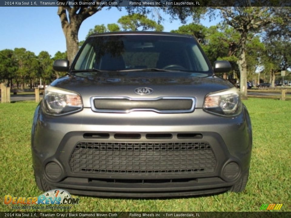 2014 Kia Soul 1.6 Titanium Gray / Black Diamond Woven Cloth Photo #15