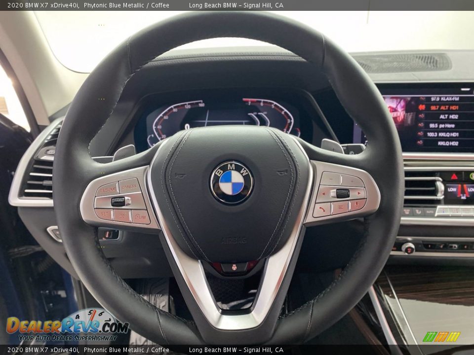 2020 BMW X7 xDrive40i Phytonic Blue Metallic / Coffee Photo #18