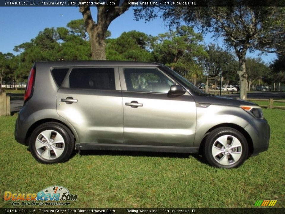 2014 Kia Soul 1.6 Titanium Gray / Black Diamond Woven Cloth Photo #21