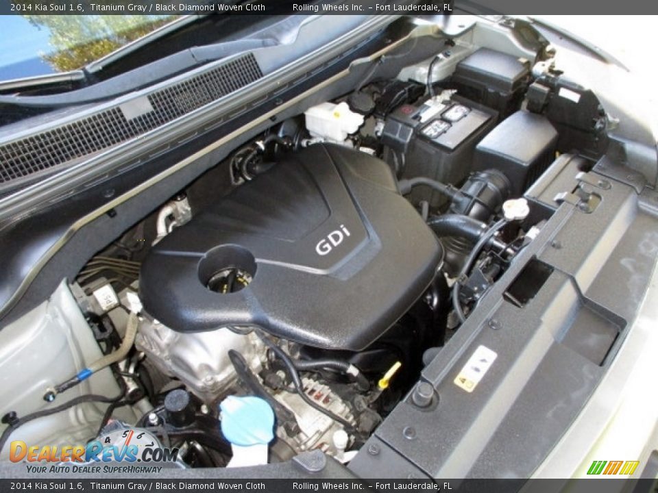 2014 Kia Soul 1.6 Titanium Gray / Black Diamond Woven Cloth Photo #28