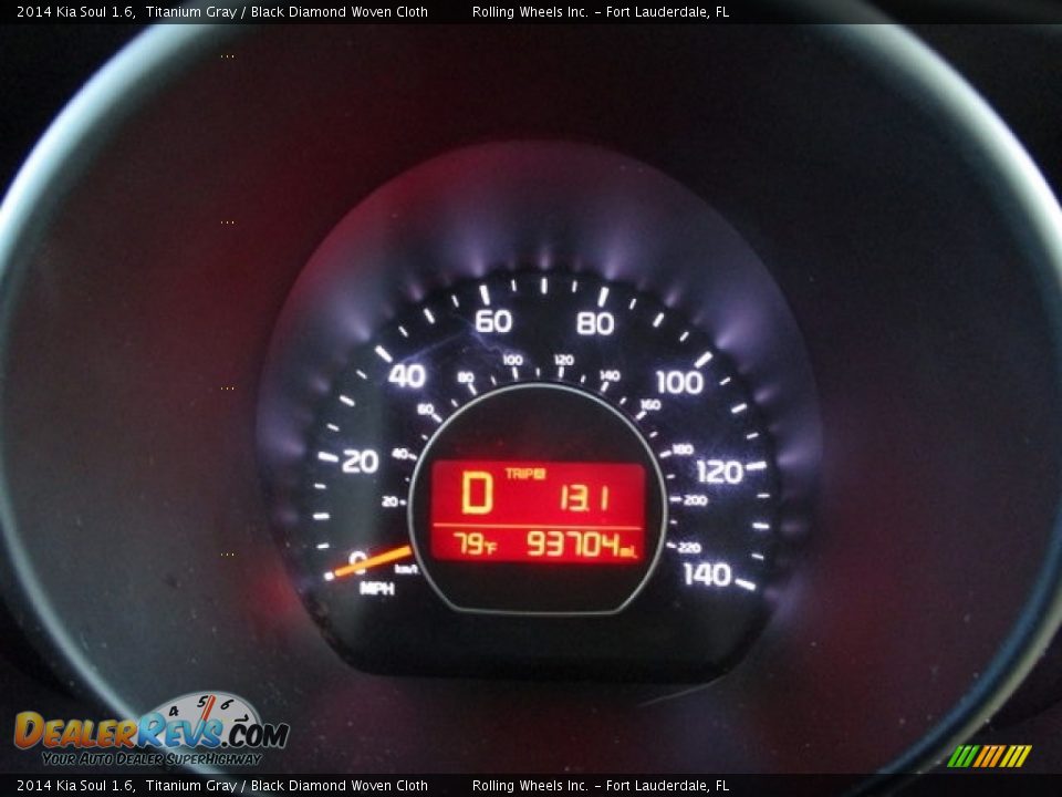 2014 Kia Soul 1.6 Titanium Gray / Black Diamond Woven Cloth Photo #33