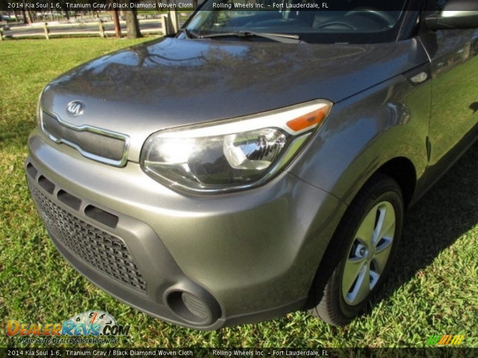 2014 Kia Soul 1.6 Titanium Gray / Black Diamond Woven Cloth Photo #34