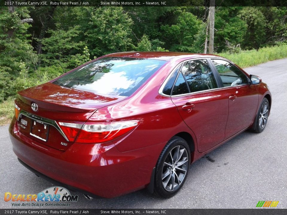 2017 Toyota Camry XSE Ruby Flare Pearl / Ash Photo #7
