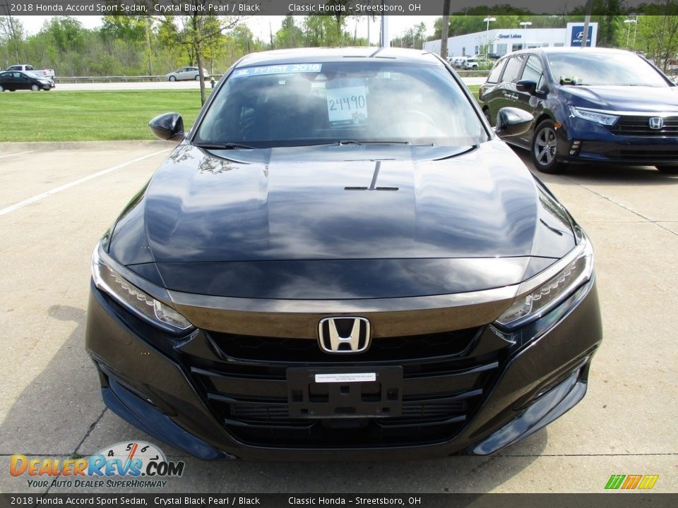 2018 Honda Accord Sport Sedan Crystal Black Pearl / Black Photo #2