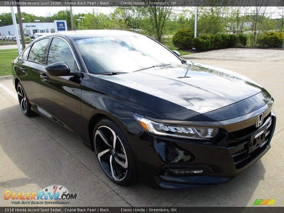 2018 Honda Accord Sport Sedan Crystal Black Pearl / Black Photo #3