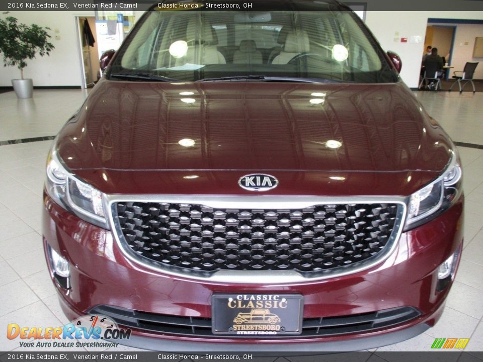 2016 Kia Sedona EX Venetian Red / Camel Photo #2