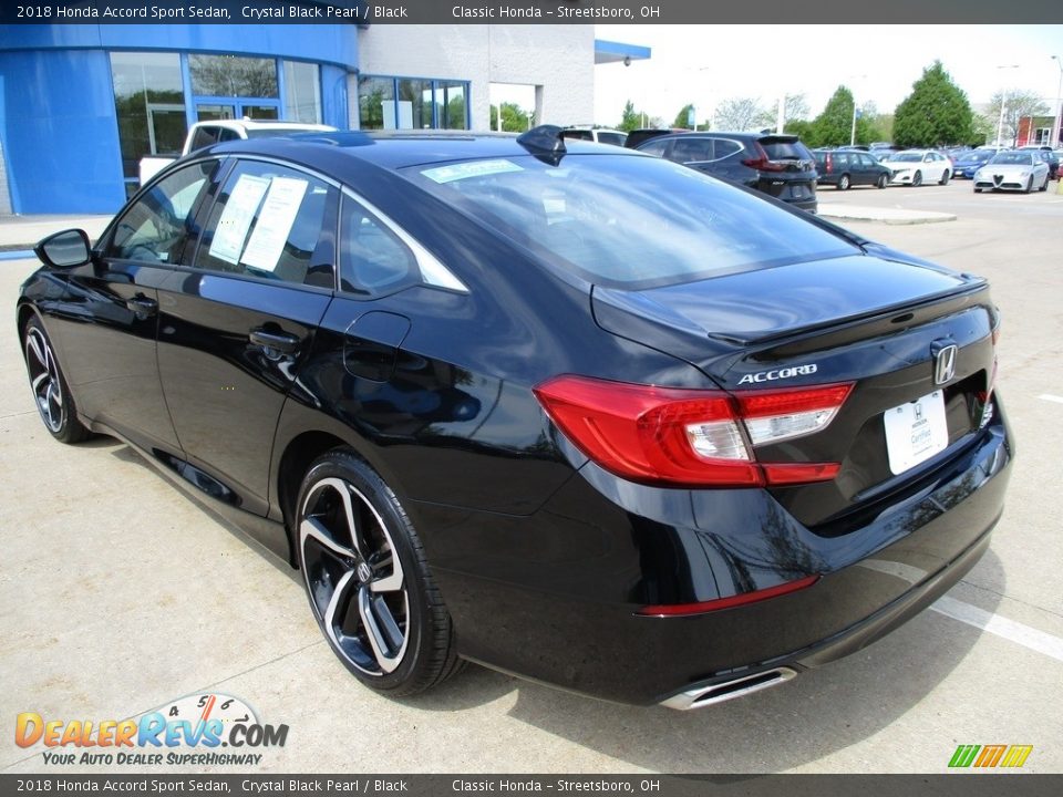 2018 Honda Accord Sport Sedan Crystal Black Pearl / Black Photo #9