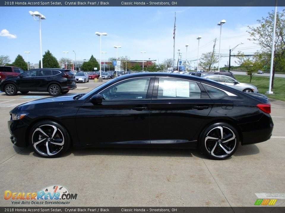 2018 Honda Accord Sport Sedan Crystal Black Pearl / Black Photo #10