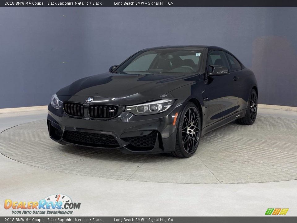 2018 BMW M4 Coupe Black Sapphire Metallic / Black Photo #3