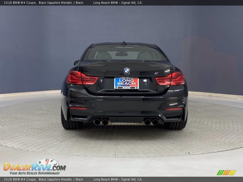 2018 BMW M4 Coupe Black Sapphire Metallic / Black Photo #4