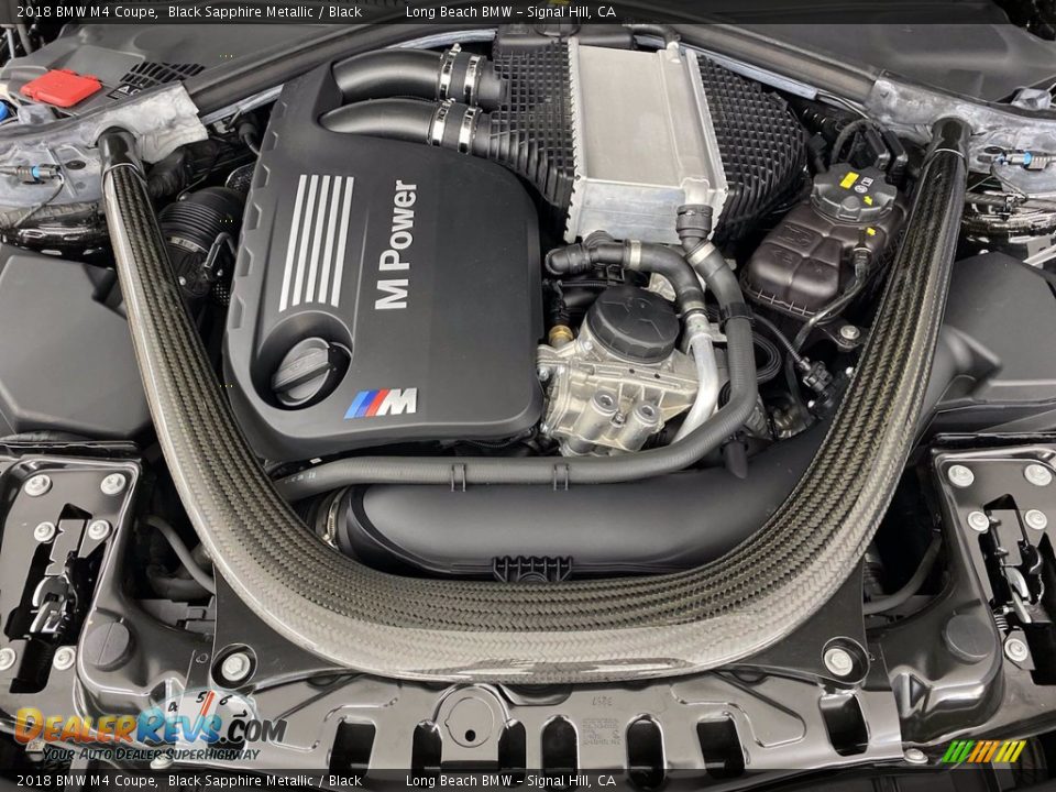 2018 BMW M4 Coupe Black Sapphire Metallic / Black Photo #12