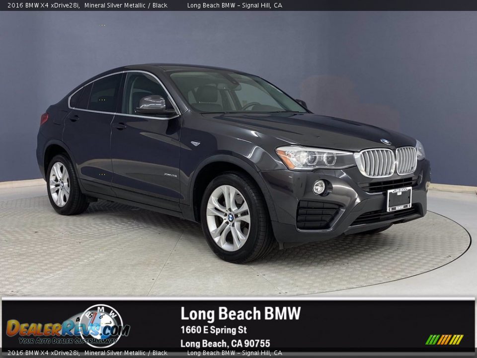 2016 BMW X4 xDrive28i Mineral Silver Metallic / Black Photo #1