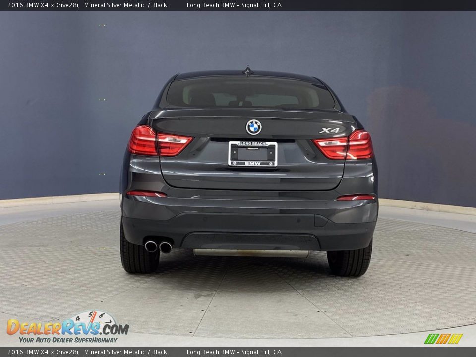 2016 BMW X4 xDrive28i Mineral Silver Metallic / Black Photo #4