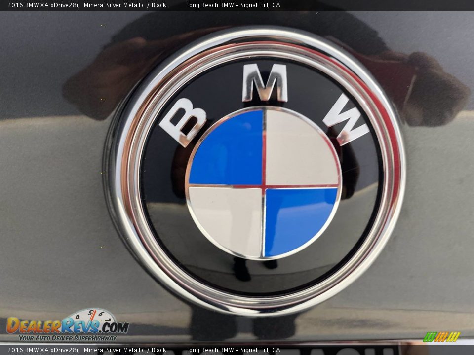 2016 BMW X4 xDrive28i Mineral Silver Metallic / Black Photo #10
